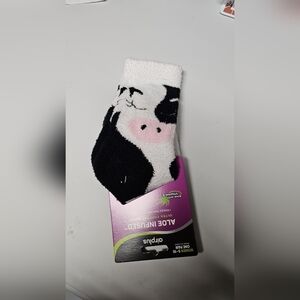 Cow Print Aloe Infused Socks